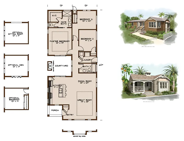 Manufactured home floor plans